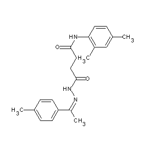 ST016585 N'-[(1Z)-2-(4-methylphenyl)-1-azaprop-1-enyl]-N-(2,4-dimethylphenyl)butane-1,4 -diamide