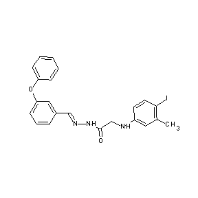 ST016809 N-[(1E)-2-(3-phenoxyphenyl)-1-azavinyl]-2-[(4-iodo-3-methylphenyl)amino]acetam ide