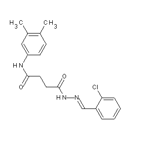 ST017364 N'-[(1E)-2-(2-chlorophenyl)-1-azavinyl]-N-(3,4-dimethylphenyl)butane-1,4-diami de