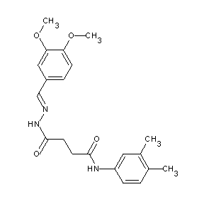 ST017369 N'-[(1E)-2-(3,4-dimethoxyphenyl)-1-azavinyl]-N-(3,4-dimethylphenyl)butane-1,4- diamide