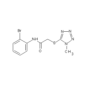 ST019001 N-(2-bromophenyl)-2-(1-methyl(1,2,3,4-tetraazol-5-ylthio))acetamide