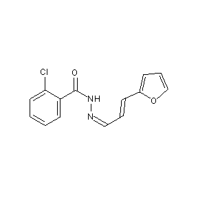 ST019523 N-((1Z,3E)-4-(2-furyl)-1-azabuta-1,3-dienyl)(2-chlorophenyl)carboxamide