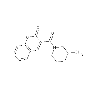 ST020212 3-[(3-methylpiperidyl)carbonyl]chromen-2-one