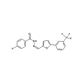 ST020452 N-((1Z)-2-{5-[3-(trifluoromethyl)phenyl](2-furyl)}-1-azavinyl)(4-fluorophenyl) carboxamide
