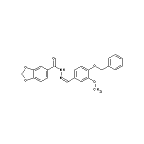 ST020520 2H-benzo[3,4-d]1,3-dioxolan-5-yl-N-{(1Z)-2-[3-methoxy-4-(phenylmethoxy)phenyl] -1-azavinyl}carboxamide