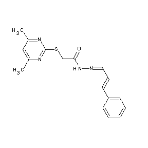 ST021986 N-((1Z,3E)-4-phenyl-1-azabuta-1,3-dienyl)-2-(4,6-dimethylpyrimidin-2-ylthio)ac etamide