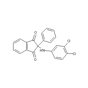ST024358 2-[(3,4-dichlorophenyl)amino]-2-phenyl-2-hydrocyclopenta[1,2-a]benzene-1,3-dio ne
