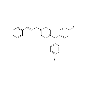 ST024768 4-((2E)-3-phenylprop-2-enyl)-1-[bis(4-fluorophenyl)methyl]piperazine