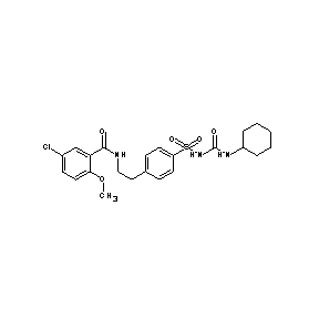 ST024780 (5-chloro-2-methoxyphenyl)-N-[2-(4-{[(cyclohexylamino)carbonylamino]sulfonyl}p henyl)ethyl]carboxamide