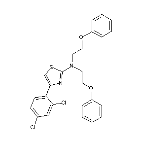 ST025475 [4-(2,4-dichlorophenyl)(1,3-thiazol-2-yl)]bis(2-phenoxyethyl)amine