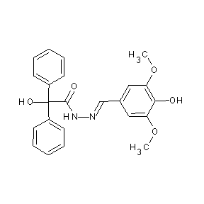 ST025693 N-[(1E)-2-(4-hydroxy-3,5-dimethoxyphenyl)-1-azavinyl]-2-hydroxy-2,2-diphenylac etamide
