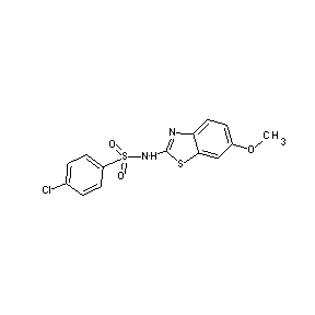 ST026376 [(4-chlorophenyl)sulfonyl](6-methoxybenzothiazol-2-yl)amine