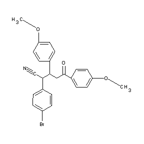 ST027153 3,5-bis(4-methoxyphenyl)-2-(4-bromophenyl)-5-oxopentanenitrile