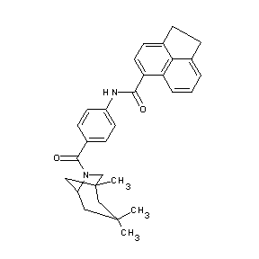 ST027670 acenaphthen-5-yl-N-{4-[(1,3,3-trimethyl-6-azabicyclo[3.2.1]oct-6-yl)carbonyl]p henyl}carboxamide