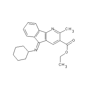 ST028778 ethyl 5-(cyclohexylazamethylene)-2-methylindeno[3,2-b]pyridine-3-carboxylate