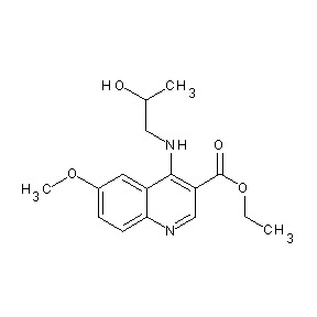 ST029013 ethyl 4-[(2-hydroxypropyl)amino]-6-methoxyquinoline-3-carboxylate