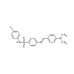 ST029690 [(4-{(1E)-2-[4-(dimethylamino)phenyl]-1-azavinyl}phenyl)sulfonyl](4-fluorophen yl)amine