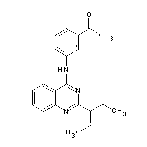 ST029810 1-acetyl-3-{[2-(ethylpropyl)quinazolin-4-yl]amino}benzene