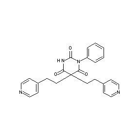 ST030578 5,5-bis(2-(4-pyridyl)ethyl)-1-phenyl-1,3,5-trihydropyrimidine-2,4,6-trione