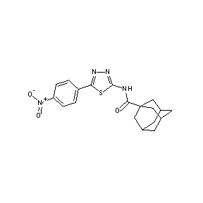 ST032219 adamantanyl-N-[5-(4-nitrophenyl)(1,3,4-thiadiazol-2-yl)]carboxamide