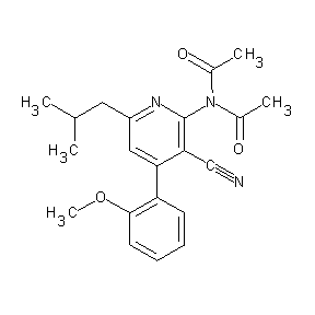 ST032399 N-acetyl-N-[3-cyano-4-(2-methoxyphenyl)-6-(2-methylpropyl)(2-pyridyl)]acetamid e