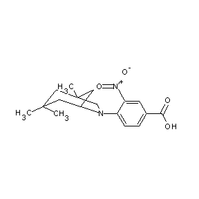 ST032465 3-nitro-4-(1,3,3-trimethyl-6-azabicyclo[3.2.1]oct-6-yl)benzoic acid