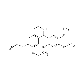 ST032469 1-(6,7-diethoxy(1,2,3,4-tetrahydroisoquinolyl))-2-bromo-4,5-dimethoxybenzene