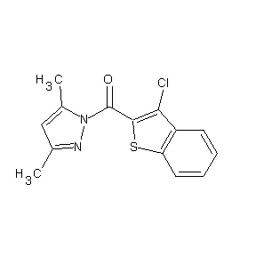 ST033215 3,5-dimethylpyrazolyl 3-chlorobenzo[b]thiophen-2-yl ketone