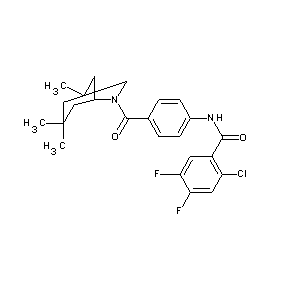 ST033424 (2-chloro-4,5-difluorophenyl)-N-{4-[(1,3,3-trimethyl-6-azabicyclo[3.2.1]oct-6- yl)carbonyl]phenyl}carboxamide