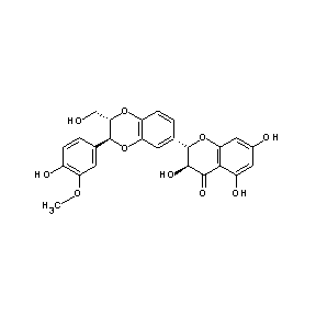 ST033522 (2S,3S)-2-[(2S,3S)-3-(4-hydroxy-3-methoxyphenyl)-2-(hydroxymethyl)(2H,3H-benzo [e]1,4-dioxin-6-yl)]-3,5,7-trihydroxychroman-4-one