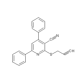 ST034885 4,6-diphenyl-2-prop-2-ynylthiopyridine-3-carbonitrile