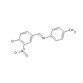 ST035668 (1E)-2-(4-chloro-3-nitrophenyl)-1-(4-methylphenyl)-1-azaethene