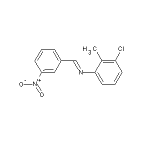 ST035739 (1E)-1-(3-chloro-2-methylphenyl)-2-(3-nitrophenyl)-1-azaethene