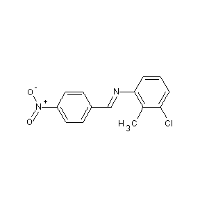 ST035898 (1E)-1-(3-chloro-2-methylphenyl)-2-(4-nitrophenyl)-1-azaethene