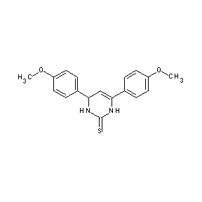 ST037781 4,6-bis(4-methoxyphenyl)-1,3,6-trihydropyrimidine-2-thione