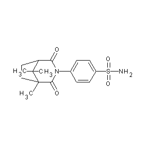 ST038364 4-(1,8,8-trimethyl-2,4-dioxo-3-azabicyclo[3.2.1]oct-3-yl)benzenesulfonamide