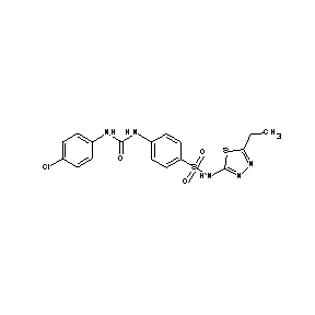 ST040452 [(4-chlorophenyl)amino]-N-(4-{[(5-ethyl(1,3,4-thiadiazol-2-yl))amino]sulfonyl} phenyl)carboxamide