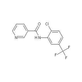 ST042375 N-[2-chloro-5-(trifluoromethyl)phenyl]-3-pyridylcarboxamide