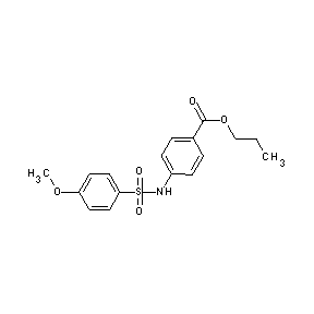 ST042476 propyl 4-{[(4-methoxyphenyl)sulfonyl]amino}benzoate