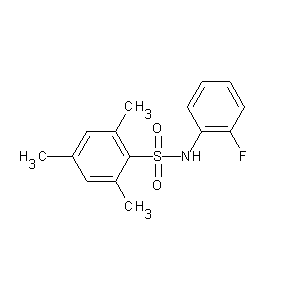 ST042488 (2-fluorophenyl)[(2,4,6-trimethylphenyl)sulfonyl]amine