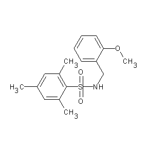 ST042490 [(2-methoxyphenyl)methyl][(2,4,6-trimethylphenyl)sulfonyl]amine