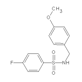 ST042506 [(4-fluorophenyl)sulfonyl][(4-methoxyphenyl)methyl]amine