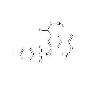 ST042510 methyl 5-{[(4-fluorophenyl)sulfonyl]amino}-3-(methoxycarbonyl)benzoate