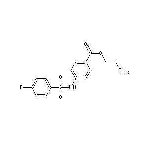 ST042511 propyl 4-{[(4-fluorophenyl)sulfonyl]amino}benzoate