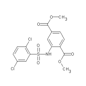 ST042529 methyl 3-{[(2,5-dichlorophenyl)sulfonyl]amino}-4-(methoxycarbonyl)benzoate