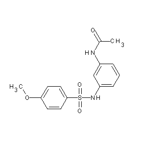 ST042711 N-(3-{[(4-methoxyphenyl)sulfonyl]amino}phenyl)acetamide