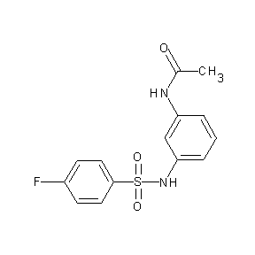 ST042720 N-(3-{[(4-fluorophenyl)sulfonyl]amino}phenyl)acetamide