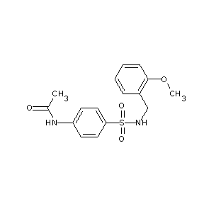 ST042738 N-[4-({[(2-methoxyphenyl)methyl]amino}sulfonyl)phenyl]acetamide