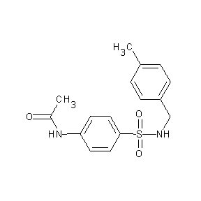 ST042747 N-[4-({[(4-methylphenyl)methyl]amino}sulfonyl)phenyl]acetamide