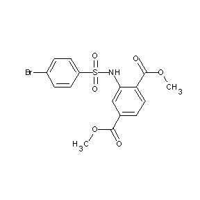 ST042910 methyl 3-{[(4-bromophenyl)sulfonyl]amino}-4-(methoxycarbonyl)benzoate